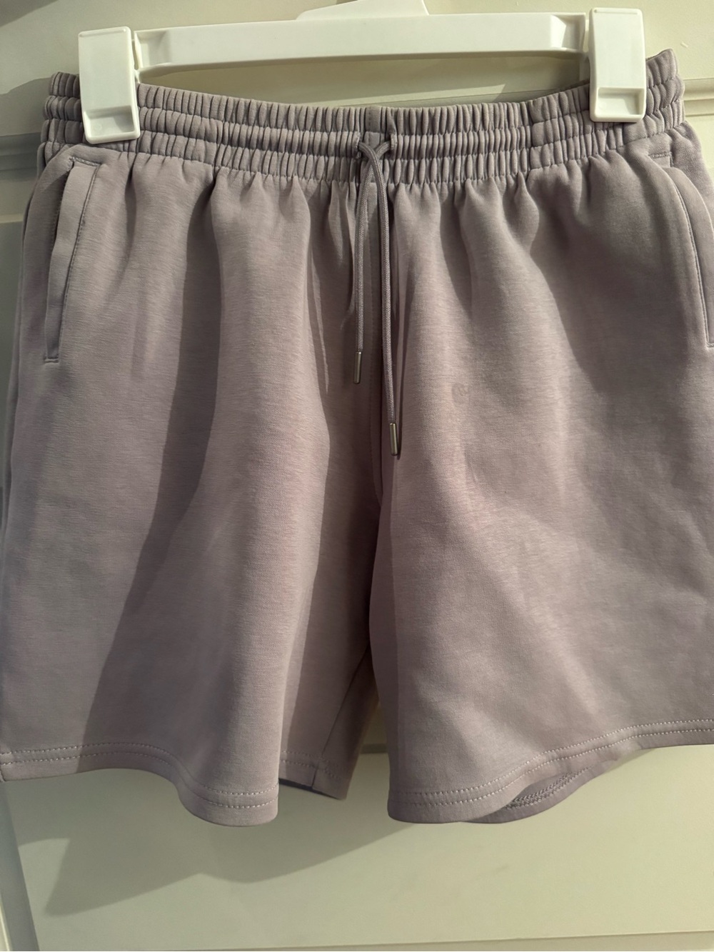 LCKR Boy’s Drawstring Shorts in Light Lavender/grey